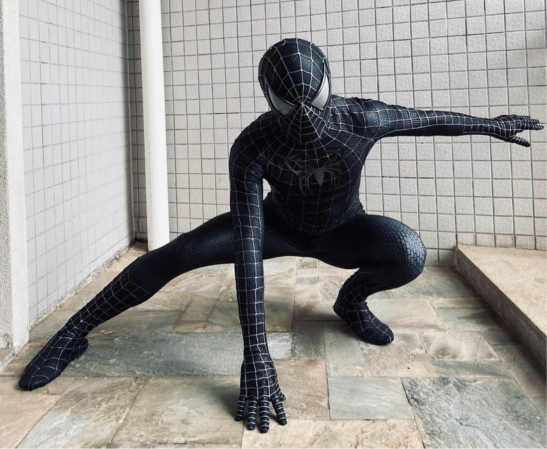 Spidey3 Venom كاستيۇم ، يۈز قېپى ۋە SAM RAIMI TOBEY نۇسخىسى يۈز قېپى ۋە 3D كاۋچۇك تور كىنو تەشۋىقات نۇسخىسى (تاقىغىلى بولىدۇ)